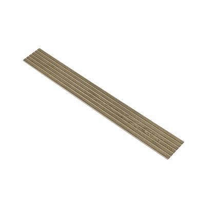 I-Wood Basic Original akustikpanel, mørkebrun olieret, beige filt og sort kerne, egefiner, 17 x 300 mm 