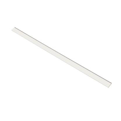 I-Wood afslutningsliste til 3-lamel akustikpanel, hvidmalet, grå filt og lys kerne, folie, 16 x 92 mm