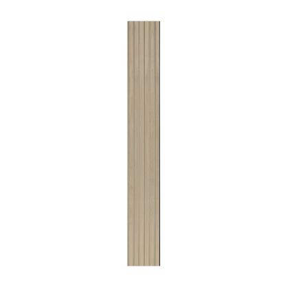 I-Wood Basic Original akustikpanel, hvid olieret, beige filt og sort kerne, egefiner, 17 x 300 mm 