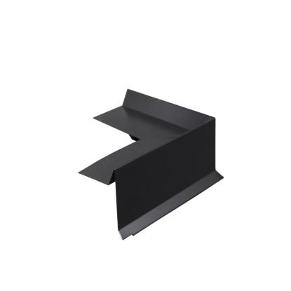 GTBUILD vindskede, 100 mm, udvendigt hjørne, sort, 90° vinkel