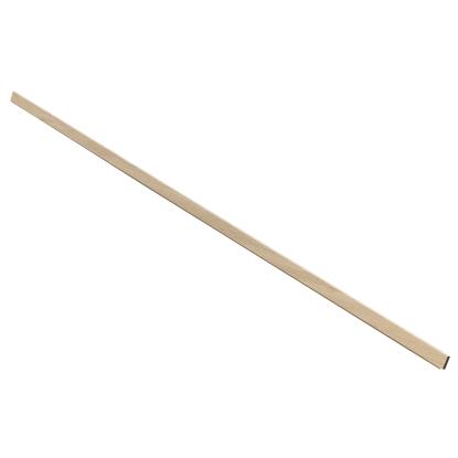 I-Wood UniPanel afslutningsliste, ubehandlet natur, sort kerne, egefiner, 17 x 55 x 2780 mm