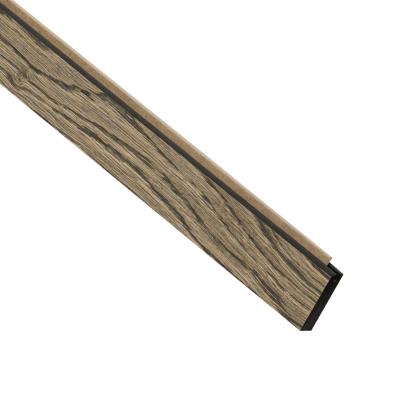 I-Wood UniPanel afslutningsliste, sort olieret, sort kerne, egefiner, 17 x 55 x 2780 mm