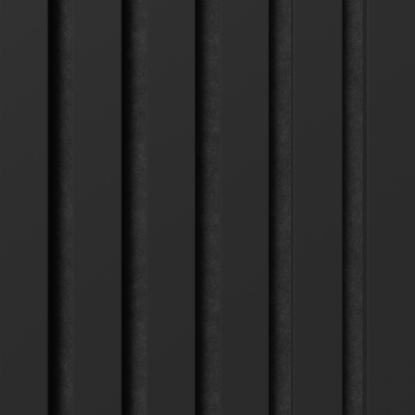 FOG & VENØ Foiled akustikpanel, sort, sort filt, 600 x 2400 x 20 mm