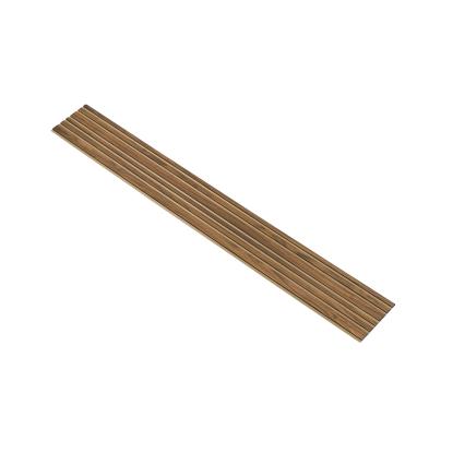I-Wood Basic Mixed akustikpanel, klar olieret, brun filt og sort kerne, valnøddefiner, 17 x 300 mm 
