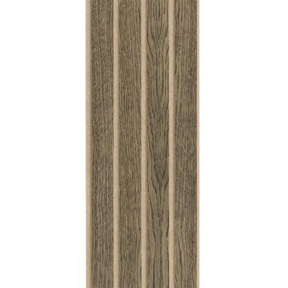 I-Wood Basic 4-lamel akustikpanel, sort olieret, beige filt og lys kerne, egefiner, 16 x 300 mm 