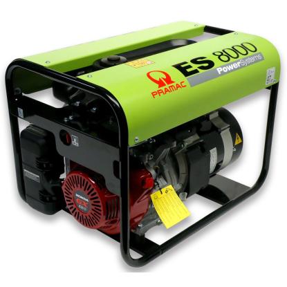 Pramac ES-8000 S AVR benzingenerator med AVR, 7,2 kW, 230V