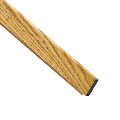 I-Wood UniPanel afslutningsliste, brun olieret, sort kerne, egefiner, 17 x 55 x 2780 mm