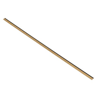 I-Wood afslutningsliste til akustikpanel, klar olieret, sort filt og lys kerne, egefiner, 16 x 42 mm