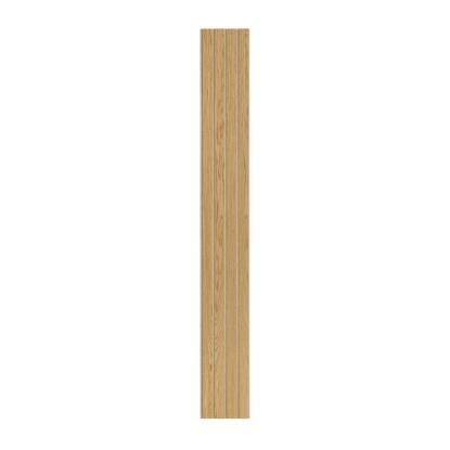 I-Wood Basic 4-lamel akustikpanel, klar olieret, beige filt og lys kerne, egefiner, 16 x 300 mm 