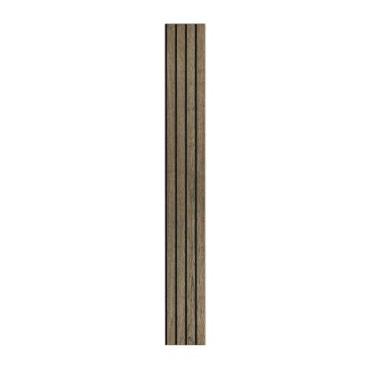 I-Wood Basic 4-lamel akustikpanel, sort olieret, sort filt og lys kerne, egefiner, 16 x 300 mm 