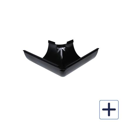 Plastmo Sort Stål udvendig gering, 90°