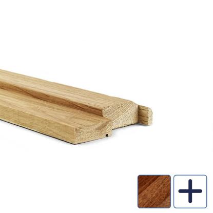 Swedoor bundstykke i lakeret mahogni, 110 mm