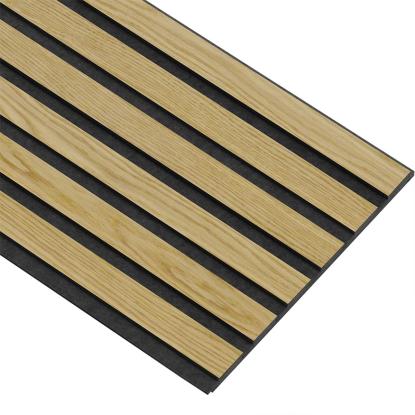I-Wood Basic Original akustikpanel, klar olieret, sort filt og sort kerne, egefiner, 17 x 300 mm 