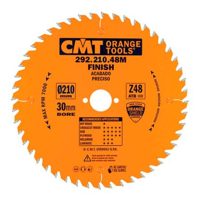 CMT rundsavsklinge til træ, Z48 W, Ø210 x 2,8 x 30 mm