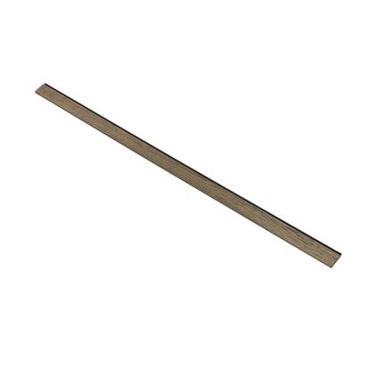 I-Wood afslutningsliste til 3-lamel akustikpanel, sort olieret, sort filt og sort kerne, egefiner, 17 x 92 mm
