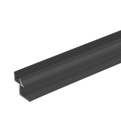 FibroTech SPC inside profile, 9,8 x 18 x 2610 mm, sort