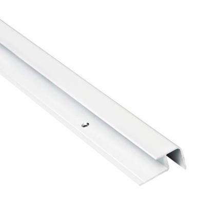 Fibo udvendig hjørneprofil, hvid alu, 90°, 2400 mm