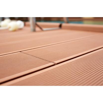 Wimex Fur Classic terrassebræt, 23 x 146 x 3600 mm, rød