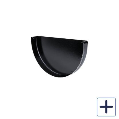 Plastmo Sort Stål endebund