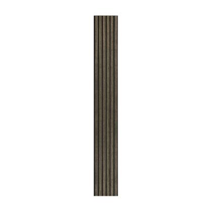 I-Wood Medio+ Original akustikpanel, sort olieret, sort filt og sort kerne, egefiner, 17 x 300 x 2400 mm