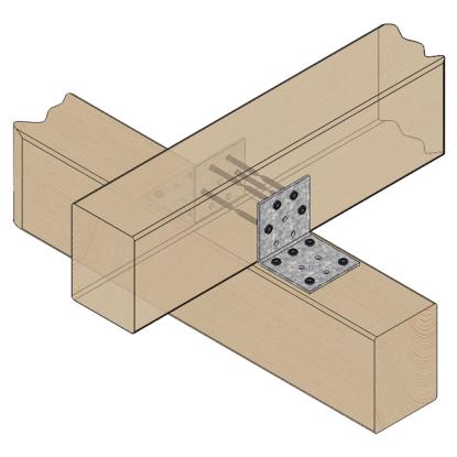 SIMA hulpladevinkel 3,0 mm, pregalvaniseret, 60 x 60 x 3,0 x 90 mm