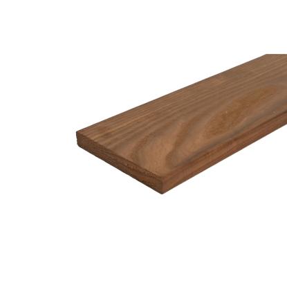 Thermo ask terrassebrædder, glat/glat, 100% PEFC, 20 x 150 mm