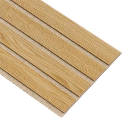 I-Wood Basic 4-lamel akustikpanel, klar olieret, beige filt og lys kerne, egefiner, 16 x 300 mm 
