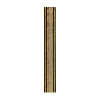 I-Wood Basic Original akustikpanel, brun olieret, sort filt og sort kerne, egefiner, 17 x 300 mm 