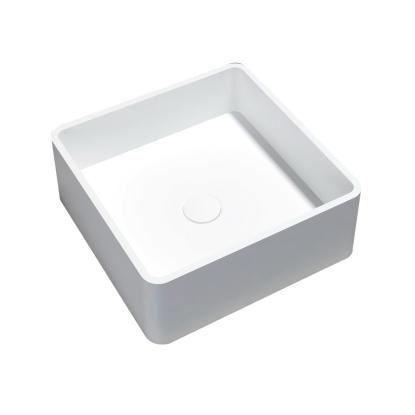 Best Design Accia fritstående vask, 40 x 40 cm, mat hvid