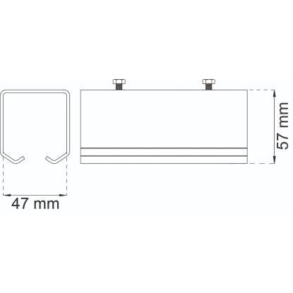 Habo SF-150/300 skydedørssamleled, galvaniseret