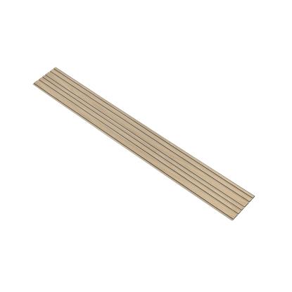 I-Wood Medio+ Mixed akustikpanel, hvid olieret, beige filt og sort kerne, egefiner, 17 x 300 mm