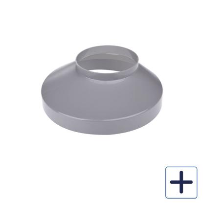 Plastmo brøndkrave, PVC, grå, Ø150 mm