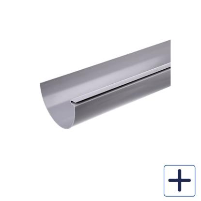 Plastmo tagrende, PVC, grå, 3 meter