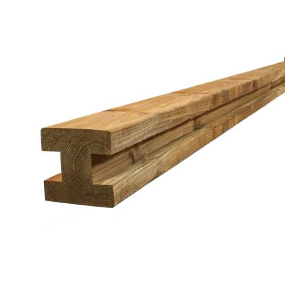 Frøslev FT systemhegn H-stolpe, 97 x 97 x 2700 mm, profil 2651, brunimprægneret fyr - 1 stk.