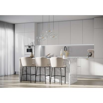 Fibo Kitchen Board vægplade, 10 x 600 x 580 mm, steel metal - 2 stk.