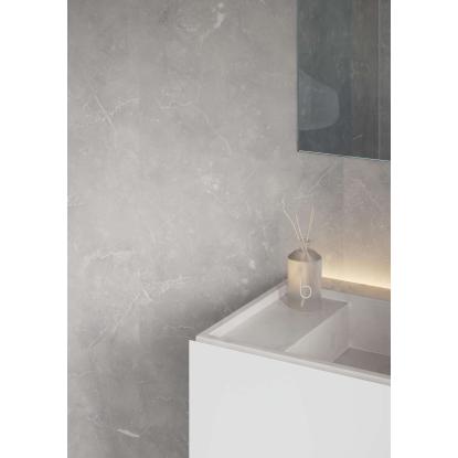 Fibo Stone vådrumspanel, 10 x 600 x 2400 mm, grey marble silk