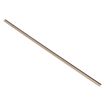I-Wood afslutningsliste til akustikpanel, hvid olieret, sort filt og lys kerne, egefiner, 16 x 42 mm