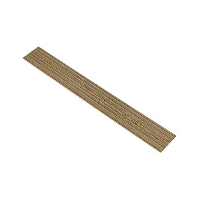 I-Wood Basic Mixed akustikpanel, mørkebrun olieret, brun filt og sort kerne, egefiner, 17 x 300 mm 
