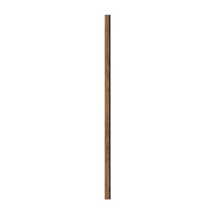 I-Wood afslutningsliste til 4-lamel akustikpanel, klar olieret, sort filt og sort kerne, valnøddefiner, 17 x 67 mm