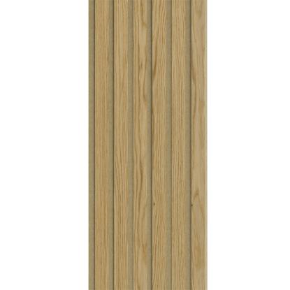 I-Wood Basic Original akustikpanel, klar olieret, brun filt og lys kerne, egefiner, 16 x 300 mm 
