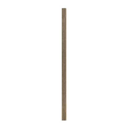 I-Wood afslutningsliste til 3-lamel akustikpanel, sort olieret, beige filt og sort kerne, egefiner, 17 x 92 mm