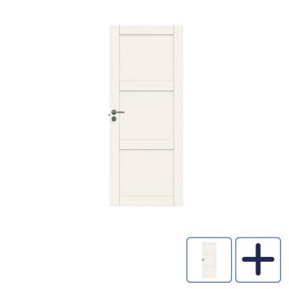 Swedoor Purity 03L massiv fyldningsdør, 40 mm - 204 cm høj
