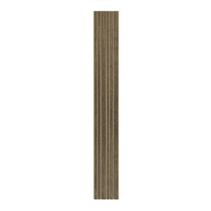 I-Wood Basic Mixed akustikpanel, sort olieret, brun filt og lys kerne, egefiner, 16 x 300 mm 