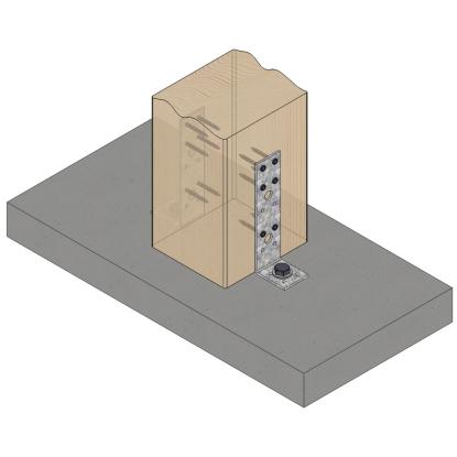 SIMA vinkelbeslag V21, pregalvaniseret, 160 x 50 x 3,0 x 40 mm