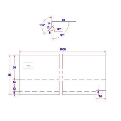 Murkrone, 40 mm front, zink