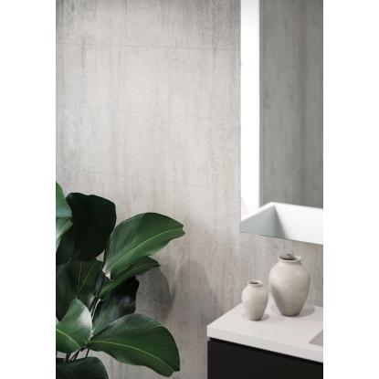 Fibo Wood vådrumspanel med 60 x 30 cm fliselook, 10 x 600 x 2400 mm, shabby chic rustic