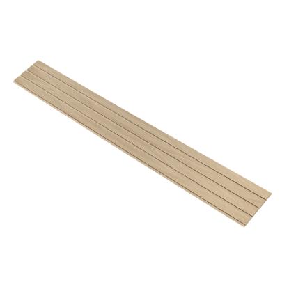 I-Wood Medio+ 4-lamel akustikpanel, hvid olieret, beige filt og lys kerne, egefiner, 16 x 300 mm