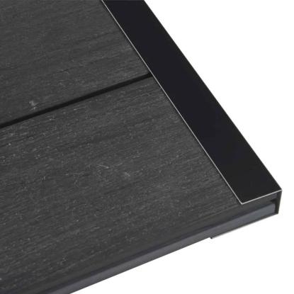 Kirkedal Heimdal endeliste, black - RAL 9005 - 30x25x50x3000 mm
