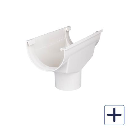 Plastmo ekspansionstudstykke, PVC, hvid