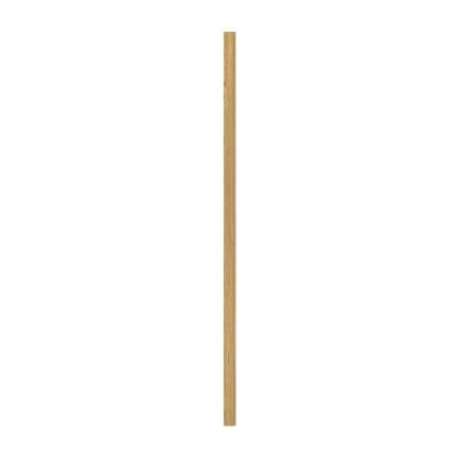 I-Wood afslutningsliste til 4-lamel akustikpanel, klar olieret, beige filt og sort kerne, egefiner, 17 x 67 mm